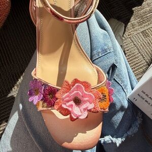 Betsey Johnson Floral Heels